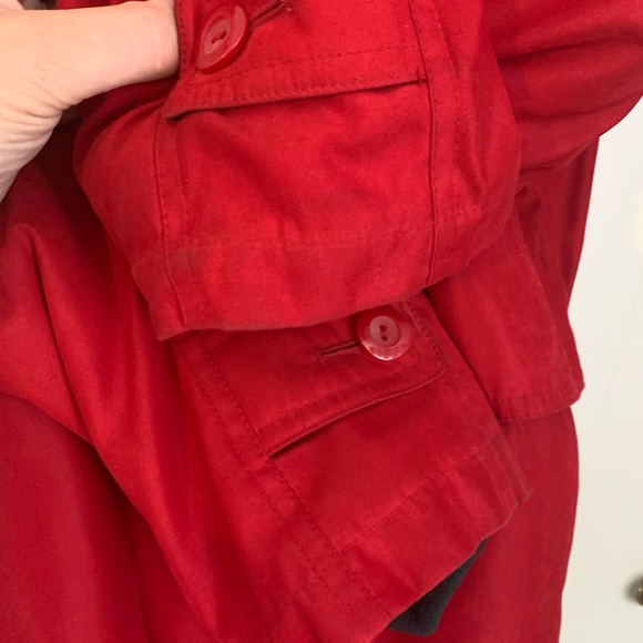 London Fog women’s red full zip lined coat size Small - Picture 5 of 7